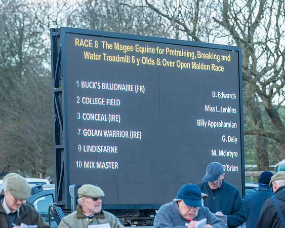 Race 9 - the Magee Equine for Pre training Breaking and water treadmill Six year olds and over Open Maiden Race  (1 of 256)