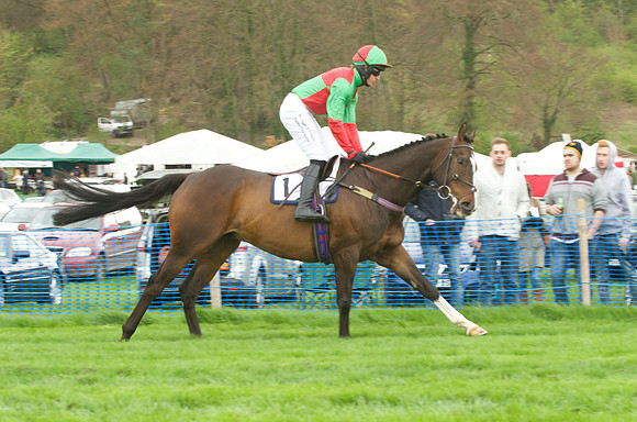 Kimblewick Hunts Point to Point at Kingston Blount Racecourse on Saturday 12th April 2014 Race 1 Confined Hunts Race.