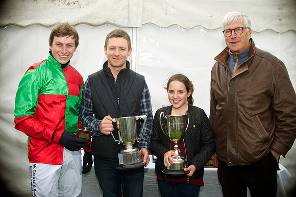 Kimblewick Hunts Point to Point at Kingston Blount Racecourse on Saturday 12th April 2014 Race 1 Confined Hunts Race.
