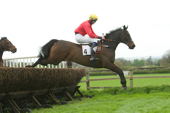Kimblewick Hunts Point to Point at Kingston Blount Racecourse on Saturday 12th April 2014 Race 1 Confined Hunts Race.