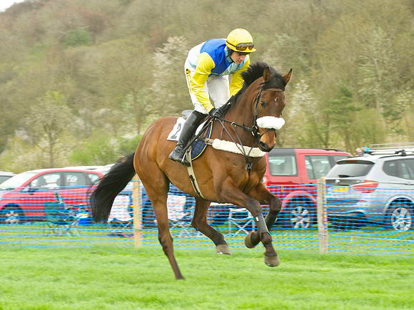 Kimblewick Hunts Point to Point at Kingston Blount Racecourse on Saturday 12th April 2014 Race 1 Confined Hunts Race.